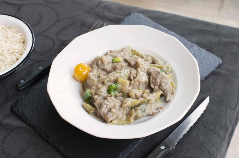 Koffie stoofpot van riblappen